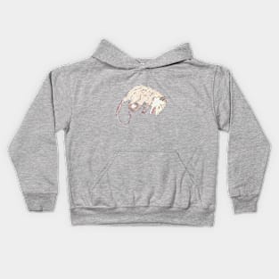 Opossum drawing Kids Hoodie